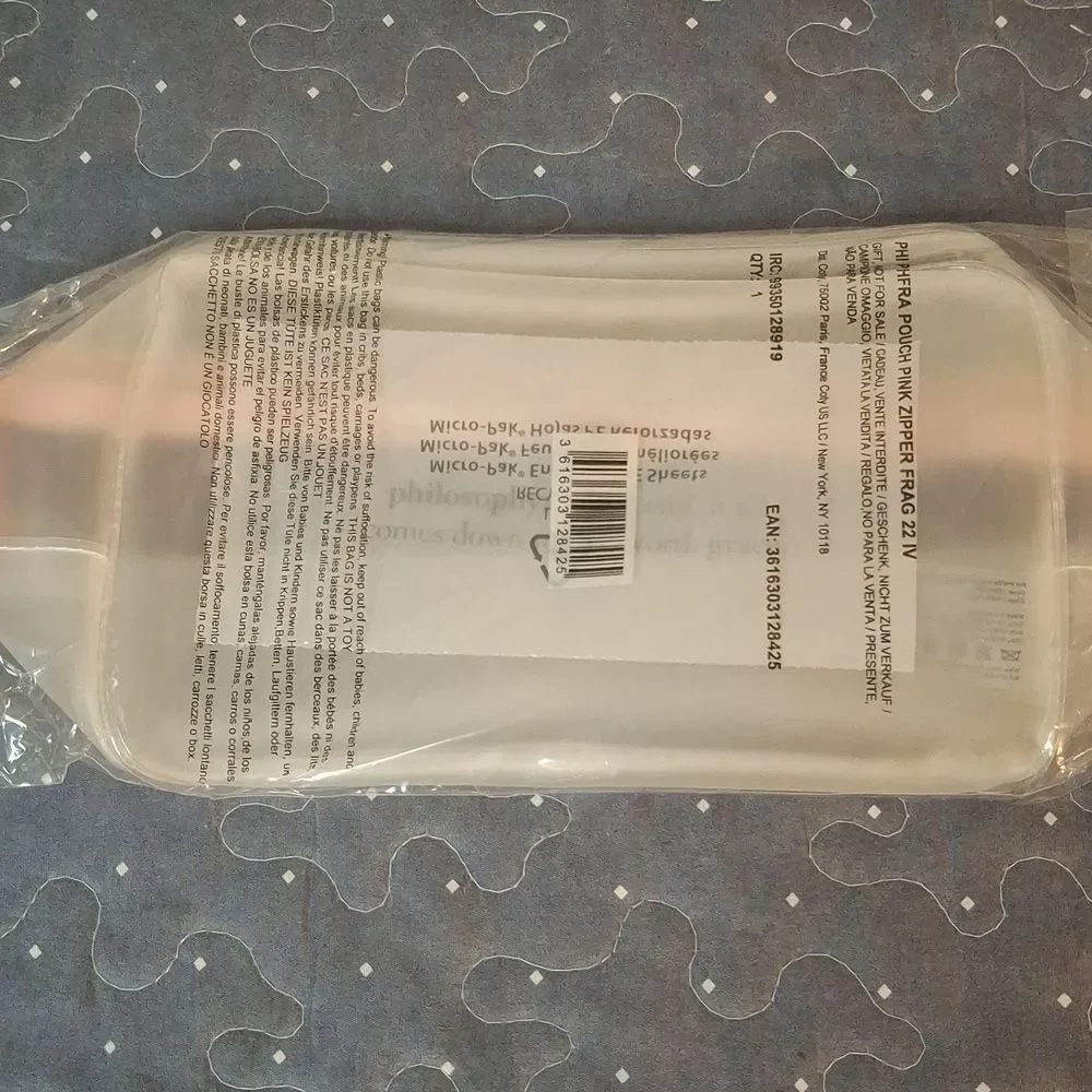Philosophy Clear Cosmetic Pouch - new
